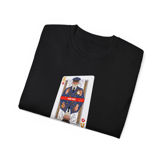 Tričko pro strojvedoucího - Strojvedoucí Král: Pokerové Eso v Rukávu