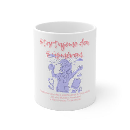 Hrneček pro ošetřovatelku - Ráno ošetřovatelky: Startujeme den. S úsměvem.