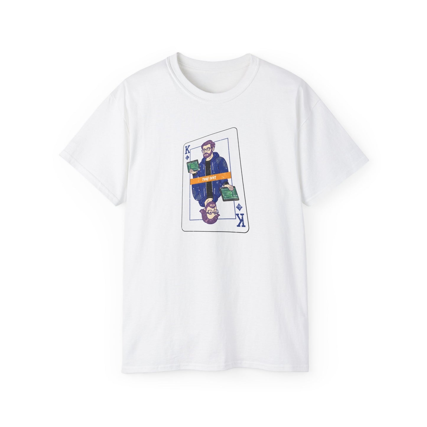 Tričko pro IT specialistu - Karta Krále IT - Mistr Kódu