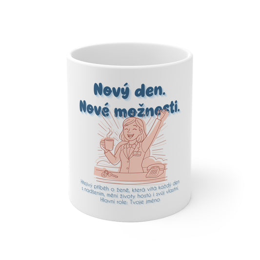 Hrnek pro recepční v hotelu - Premiéra dobrého rána recepční