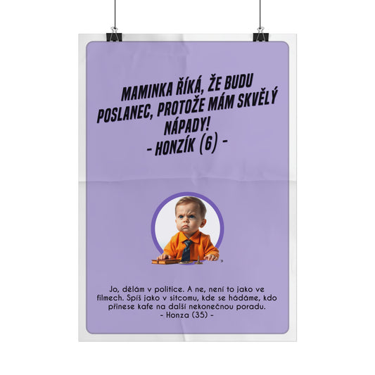 Plakát A3 pro poslance - Poslancova ztráta iluzí