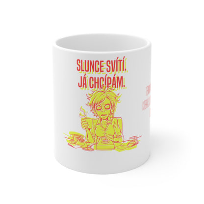 Hrneček pro telemarketérku - Telemarketérčino depresivní odpoledne