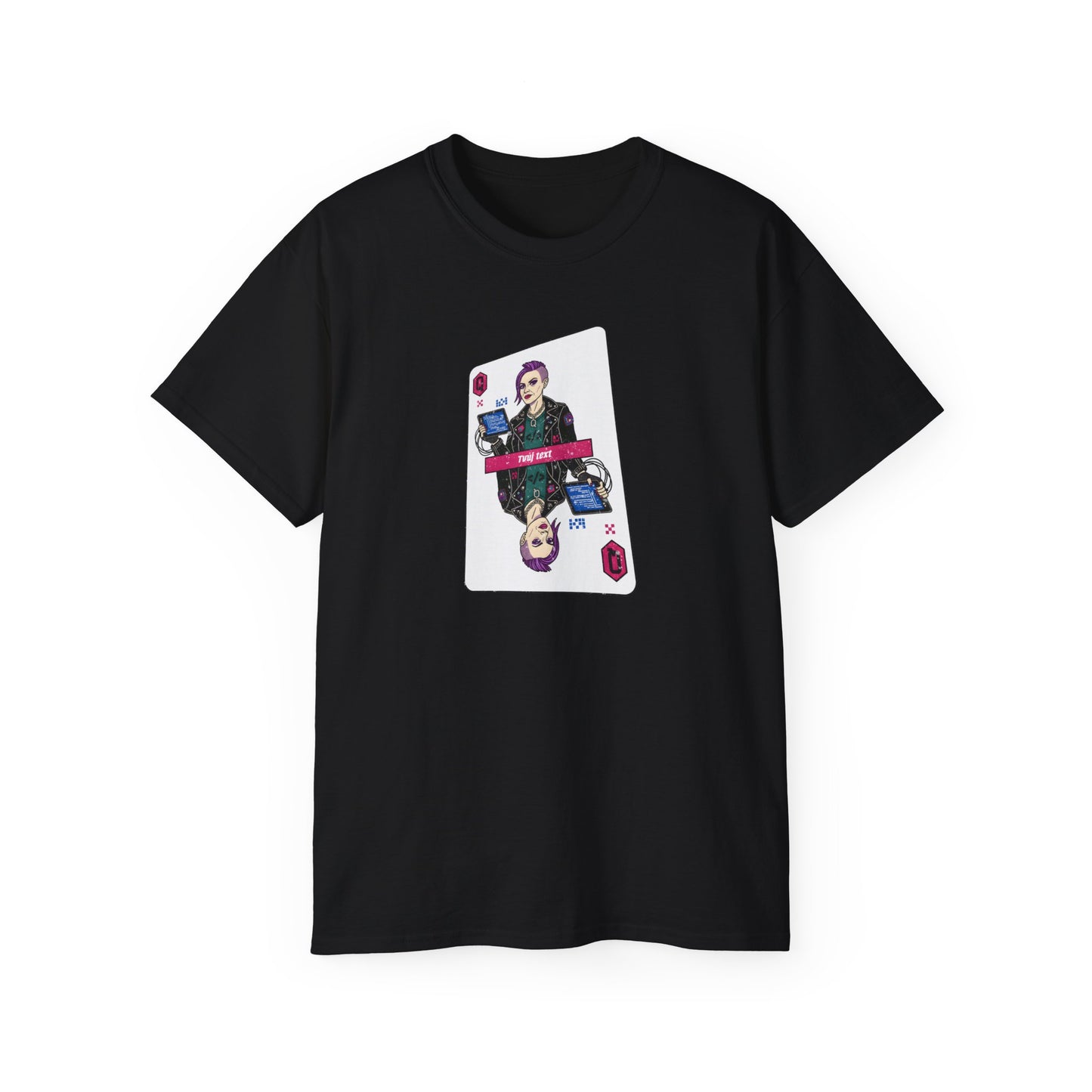 Tričko pro IT specialistku - Královna IT: Poker Face Edition