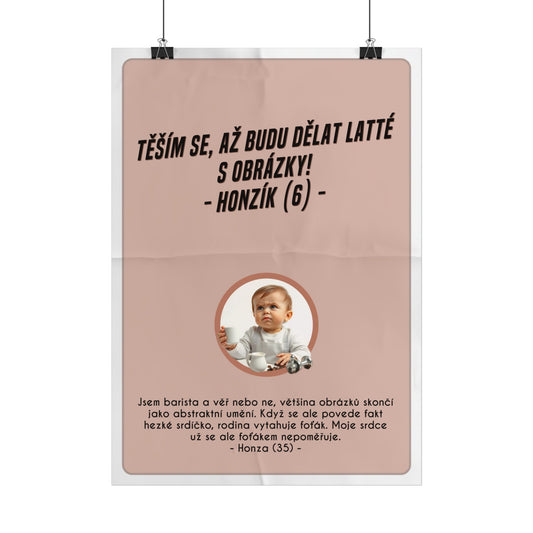 Plakát A3 pro baristu - Baristovo profesní vystřízlivění