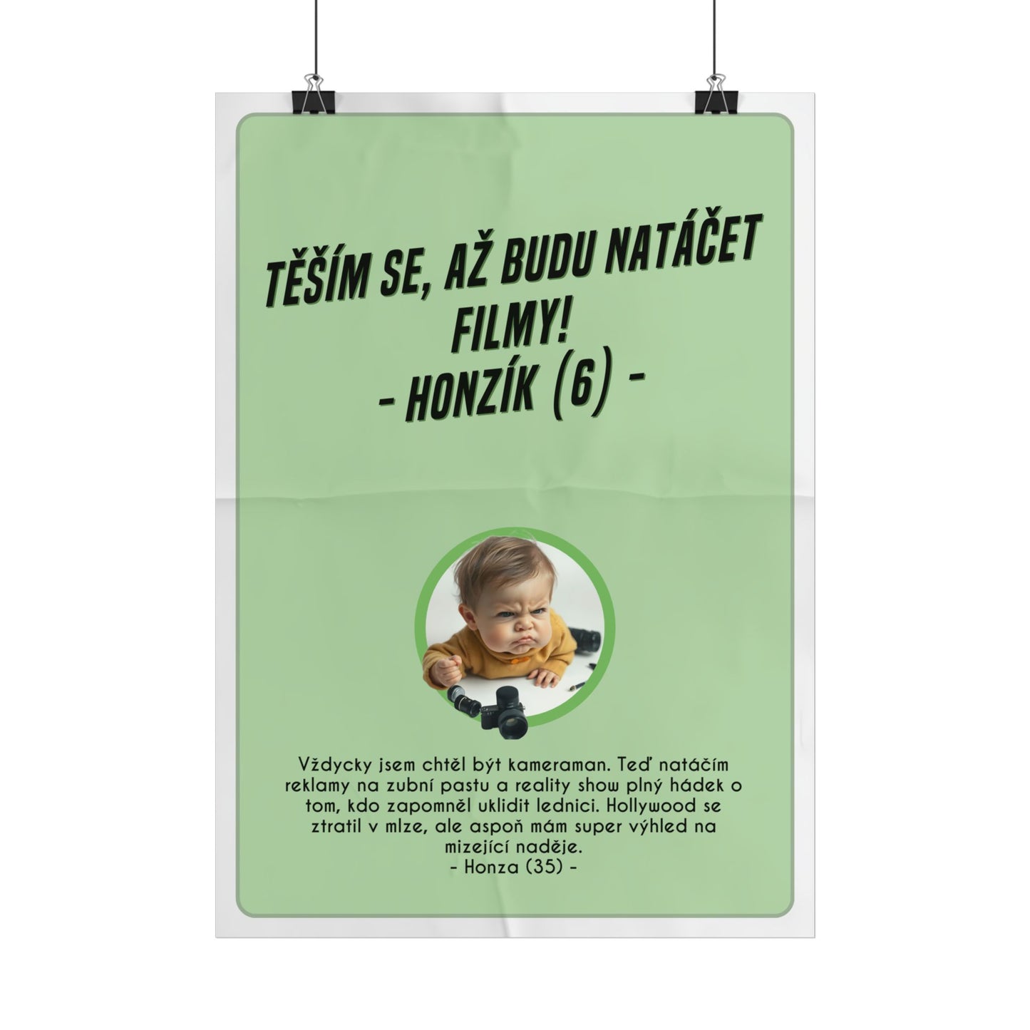 Plakát A3 pro kameramana - Kameramanova ztráta iluzí