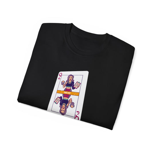 Tričko pro fitness trenérku - Královna fitka: Tvoje hrací karta