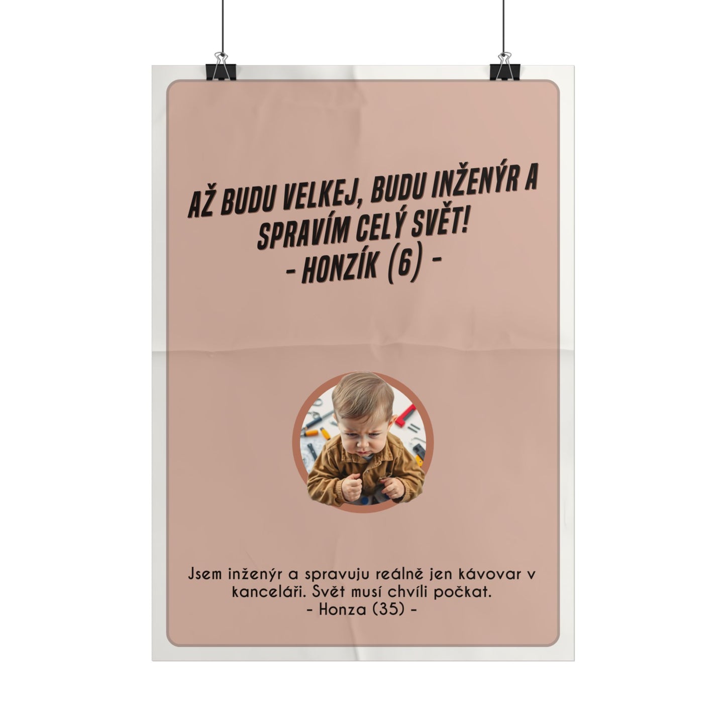 Plakát A3 pro inženýra - Inženýrova ztráta iluzí