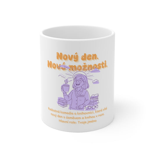 Hrneček pro knihovnici - Úsvit knihovnice: Nový den. Nové možnosti.