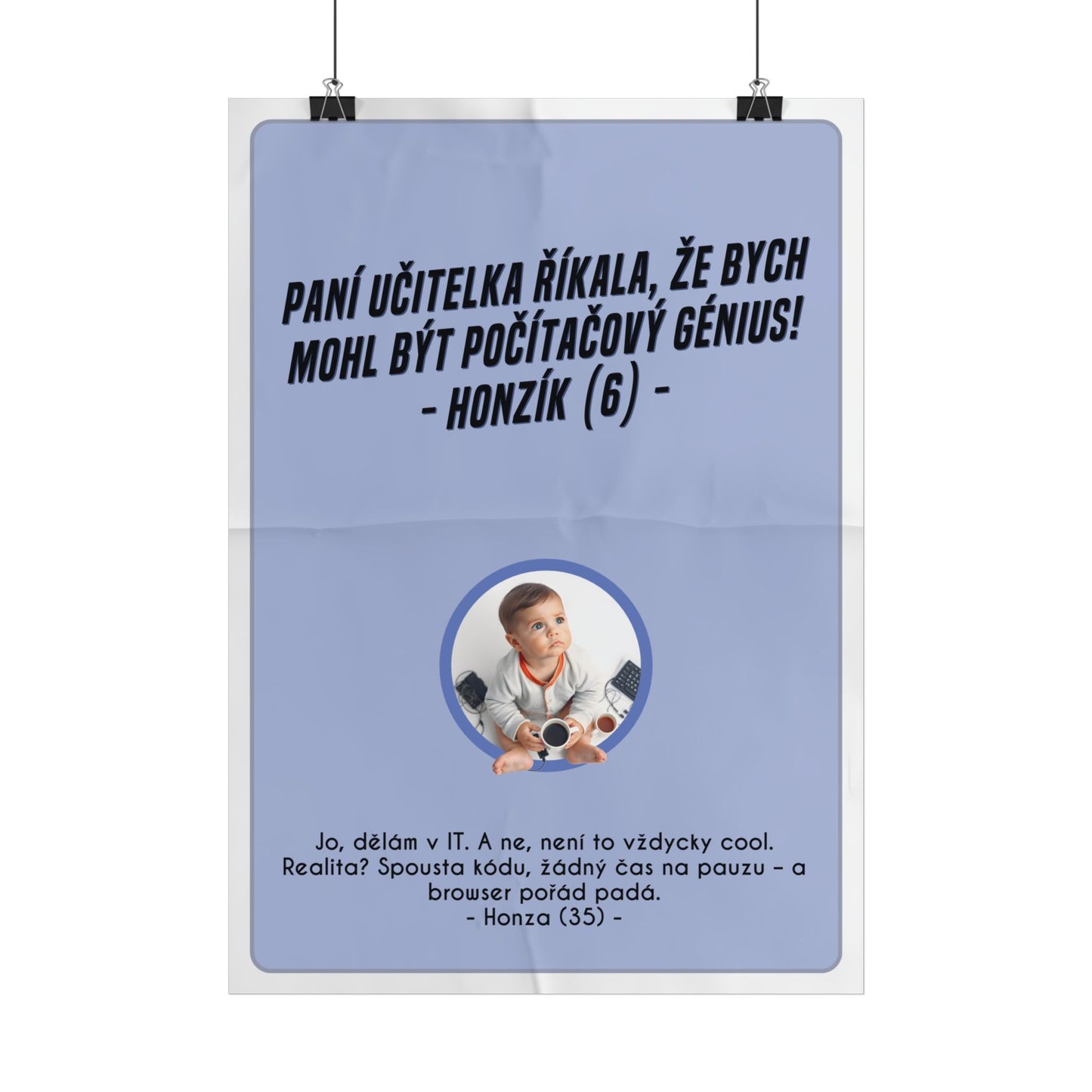 Plakát A3 pro backend vývojáře - Backendářovo profesní rozčarování