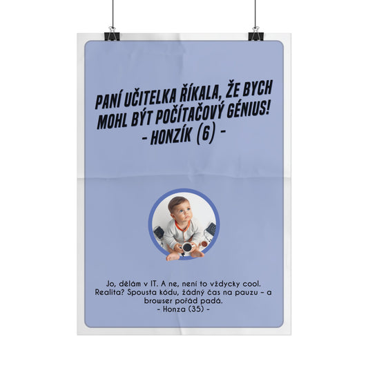 Plakát A3 pro backend vývojáře - Backendářovo profesní rozčarování