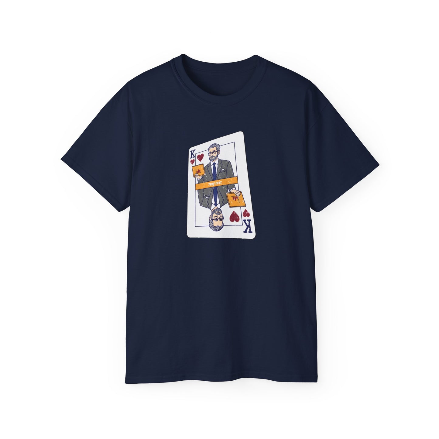 Tričko pro manažera - King v kanclu: Boss tričko s kartovým motivem