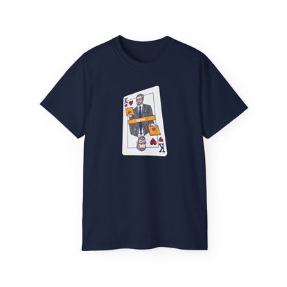 Tričko pro manažera - King v kanclu: Boss tričko s kartovým motivem