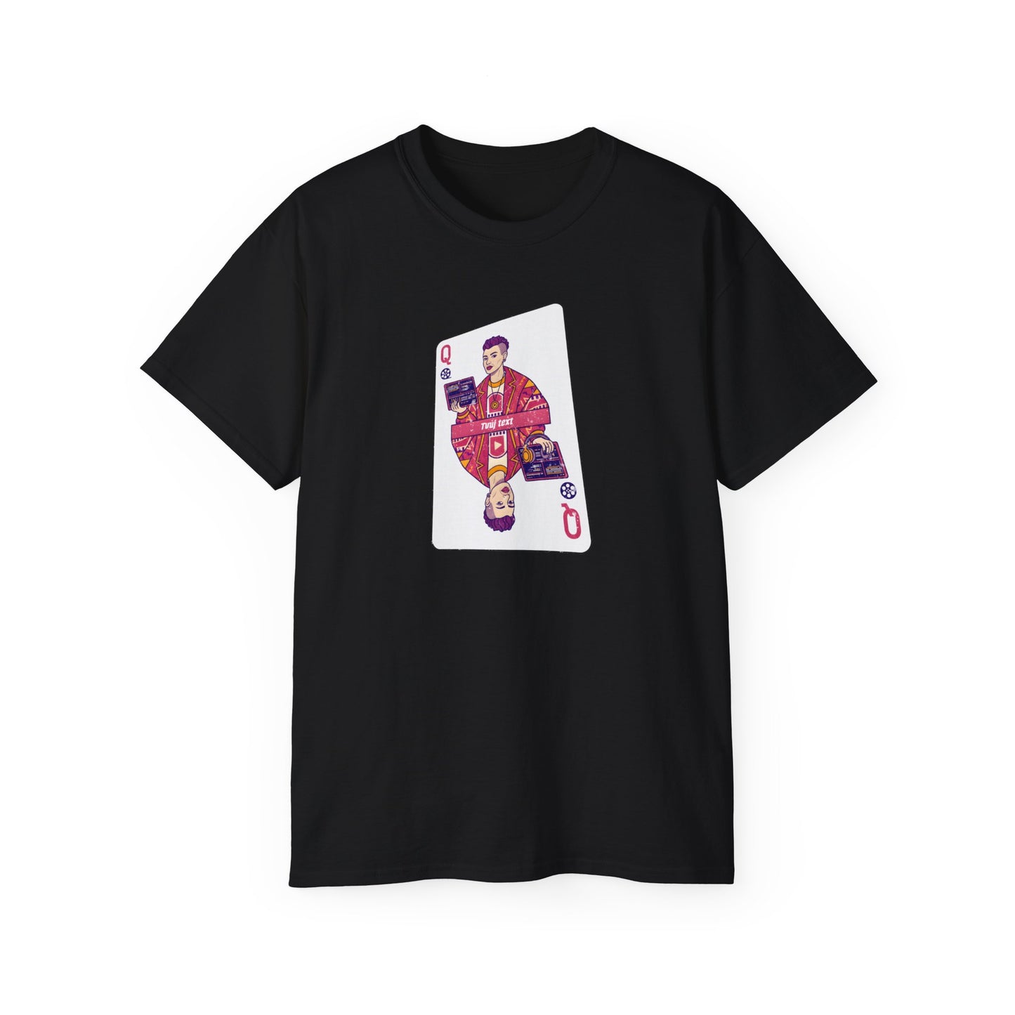 Tričko pro videoeditorku - Královna videí, rebel s kamerou