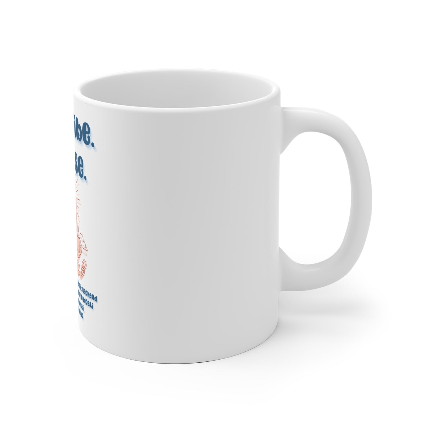 Hrneček pro backend vývojářku - Ranní vibe. Ladím se: Backendová harmonie.