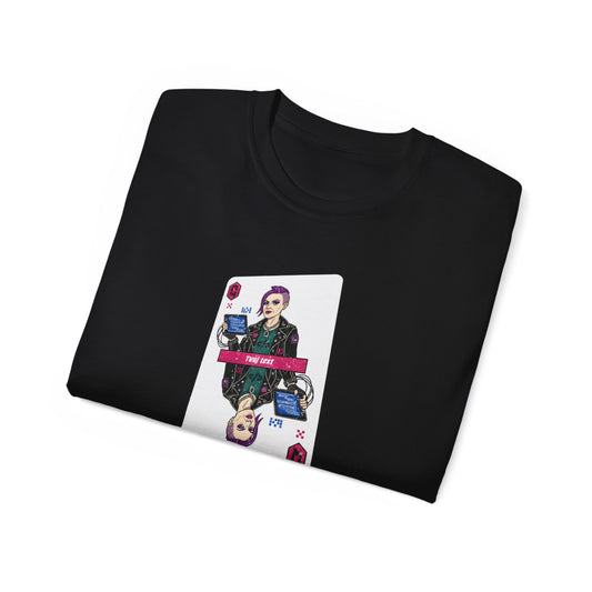 Tričko pro IT specialistku - Královna IT: Poker Face Edition