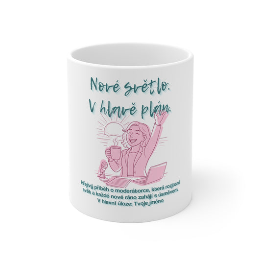 Hrneček pro moderátorku - Premiéra nového světla: Moderátorka