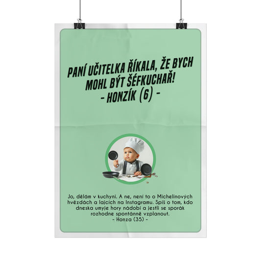 Plakát A3 pro kuchaře - Kuchařovo profesní rozčarování