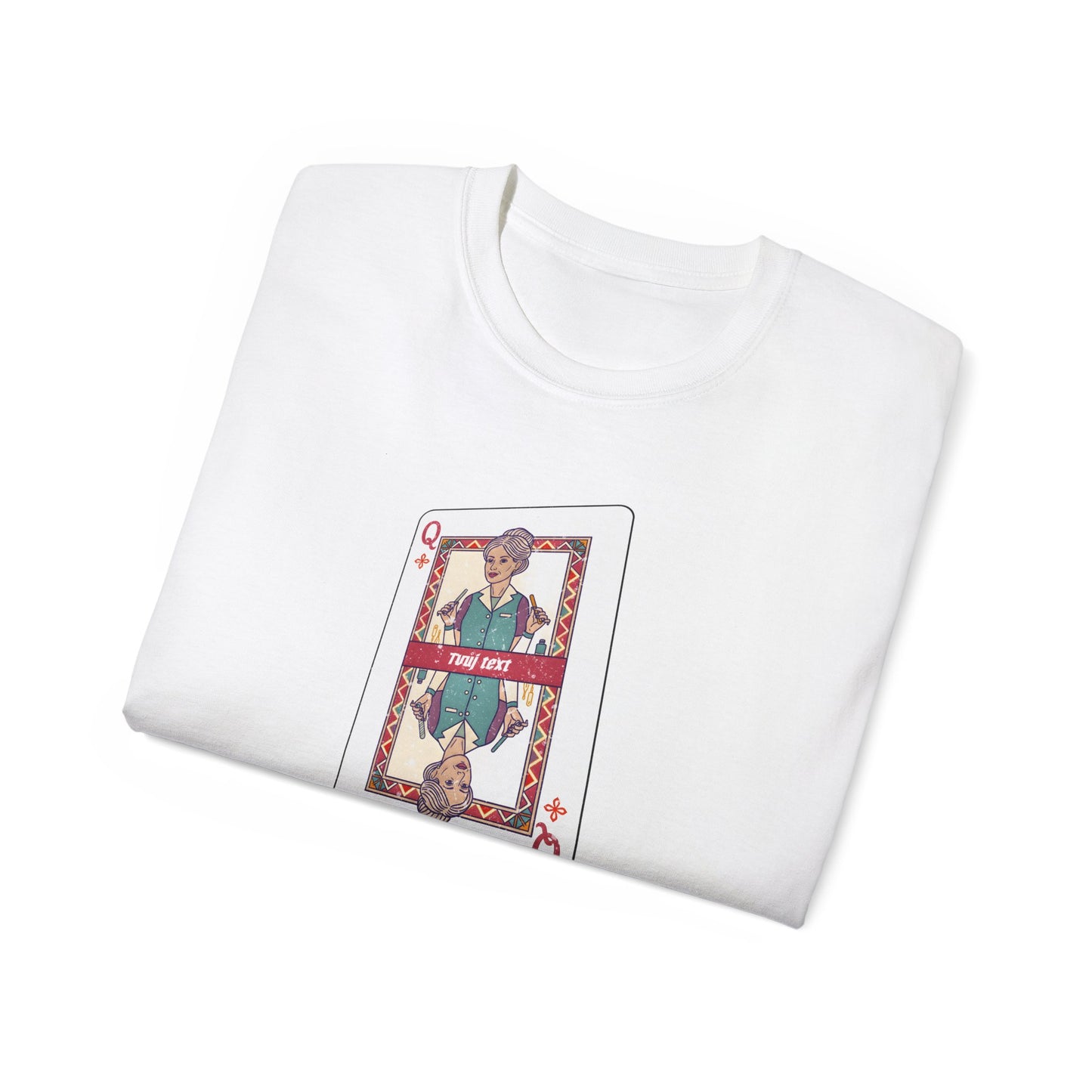 Tričko pro manikérku a pedikérku - Pokerová hra nehtové bohyně