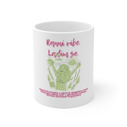 Hrneček pro nehtovou designérku - Úsvit nehtové čarodějky: Ranní vibe. Ladím se.