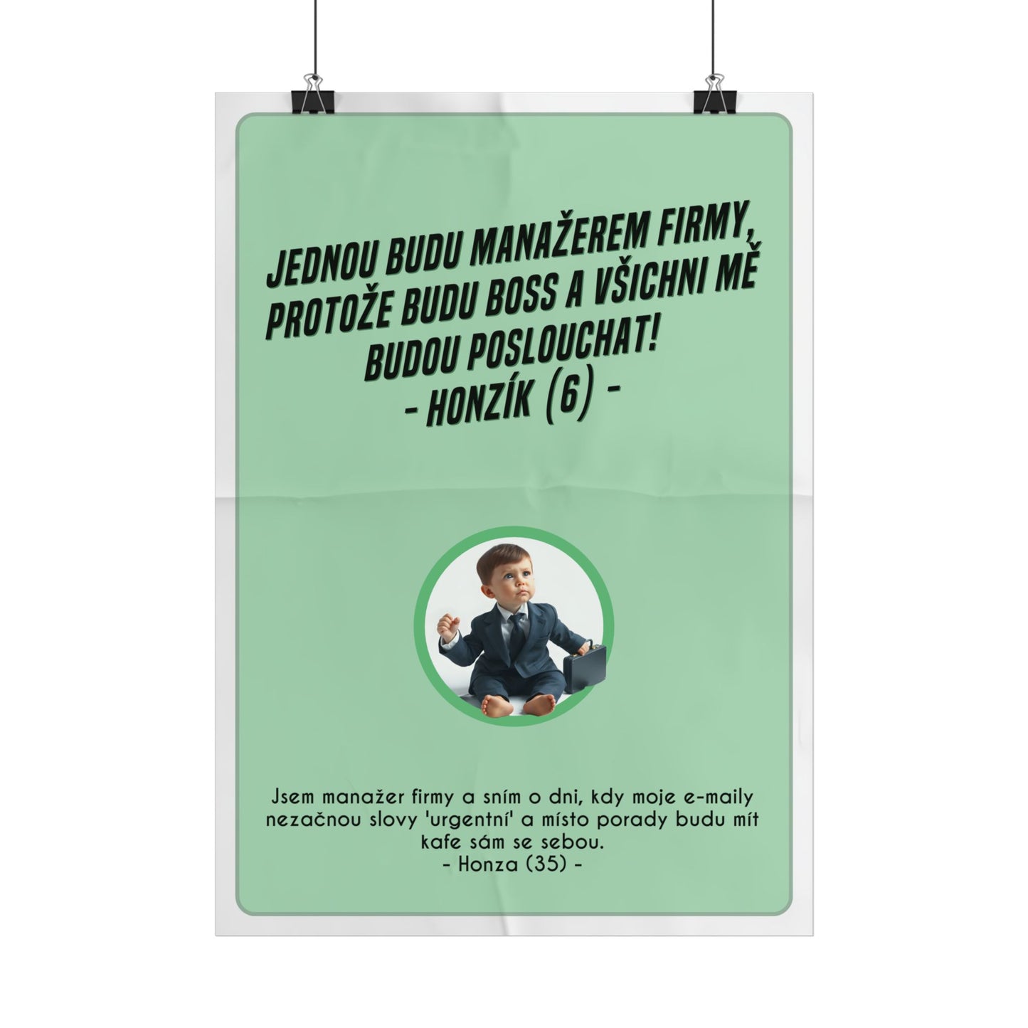 Plakát A3 pro manažera firmy - Manažerovo profesní rozčarování