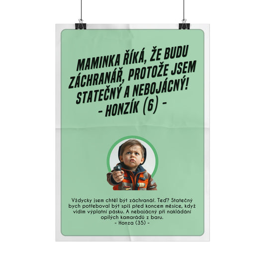 Plakát A3 pro záchranáře - Profesní rozčarování záchranáře