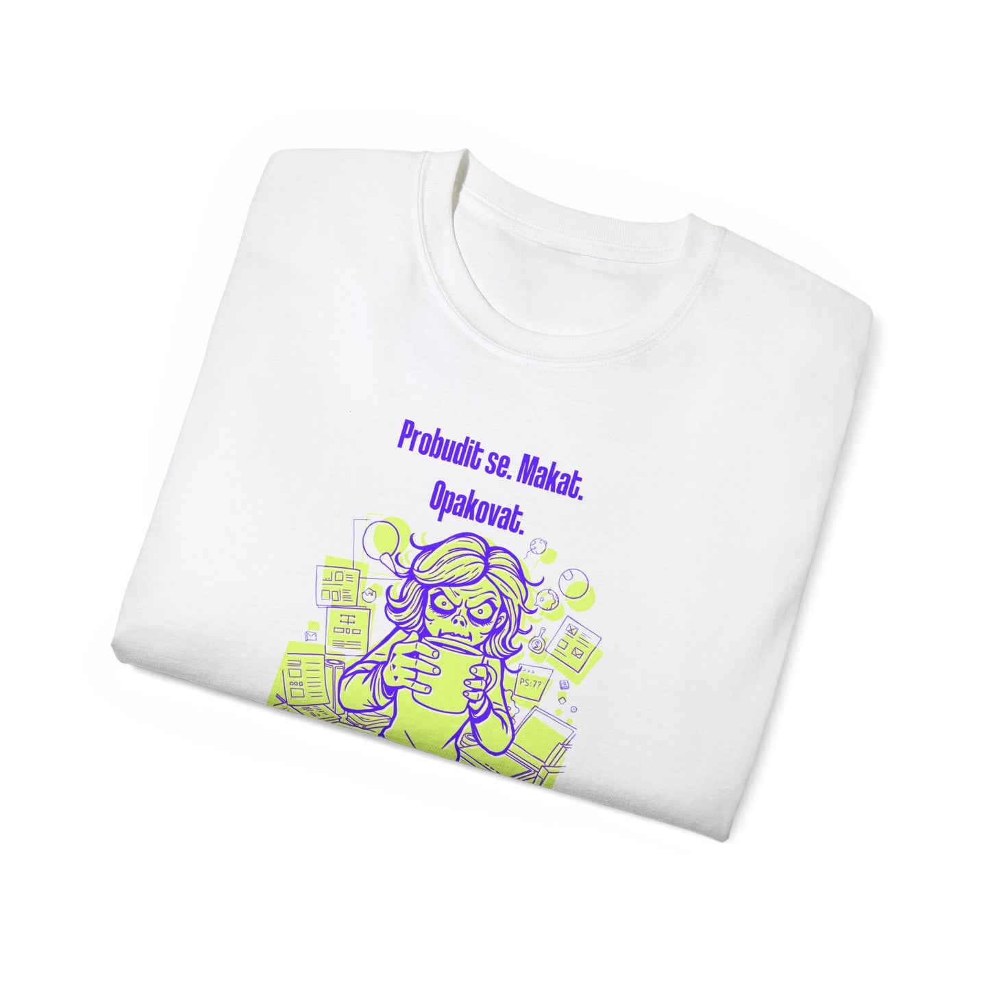 Tričko pro UX designérku - Kreativní Chaos Ráno