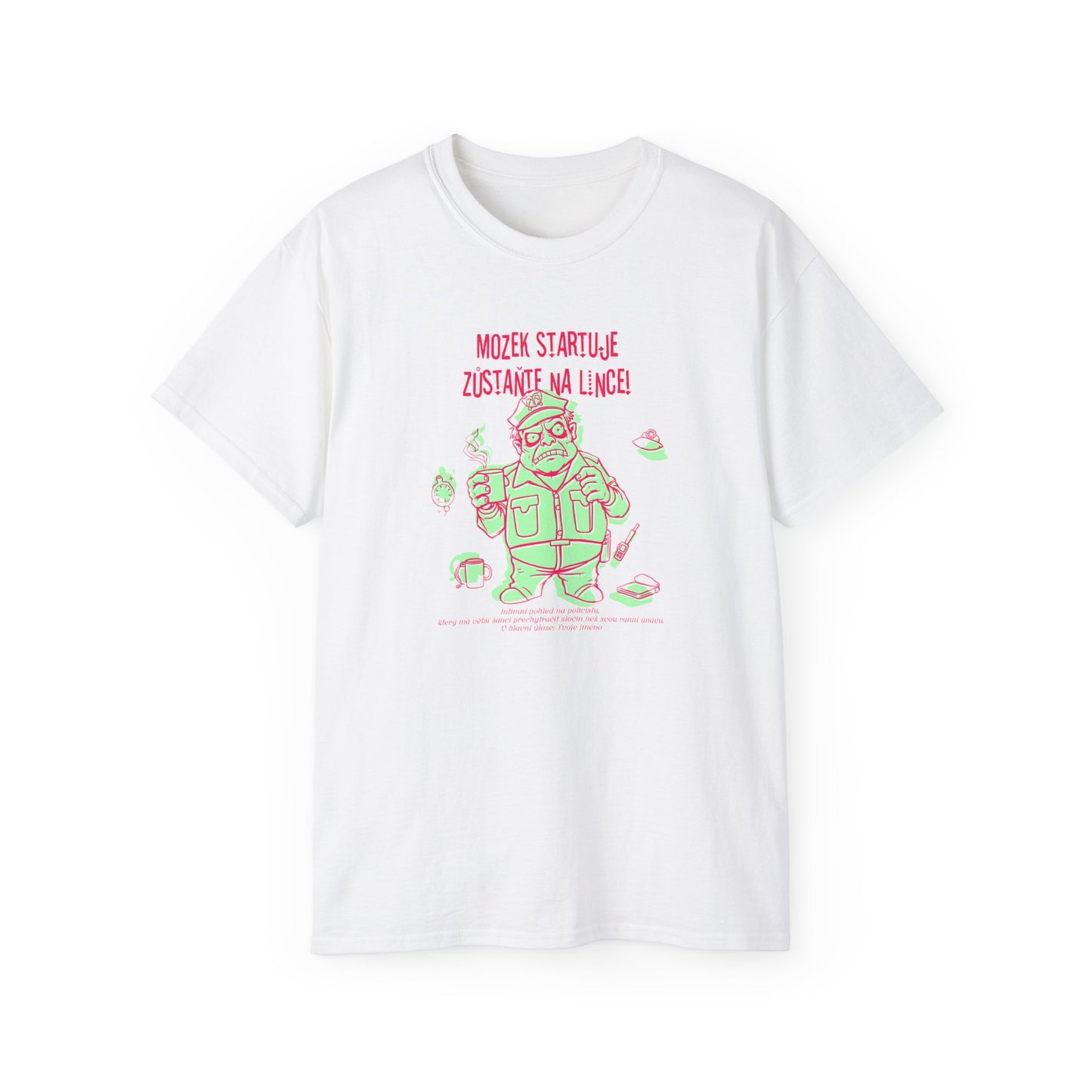 Tričko pro policistu - Kafe a Zločin Dobrodruh