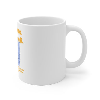 Hrneček pro strojvedoucího - Úsvit strojvedoucího. Káva v ruce. Úsměv v duši.