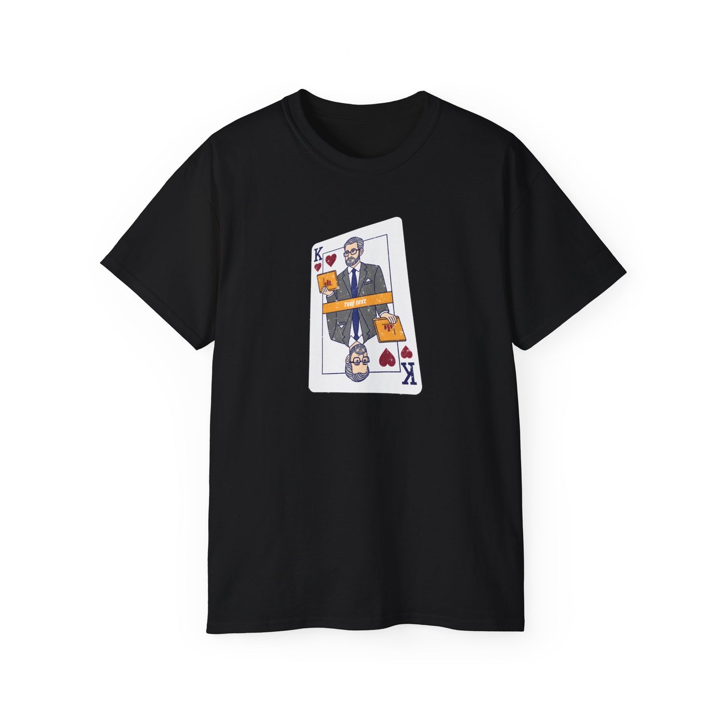 Tričko pro manažera - King v kanclu: Boss tričko s kartovým motivem