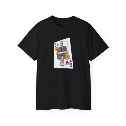 Tričko pro manažera - King v kanclu: Boss tričko s kartovým motivem