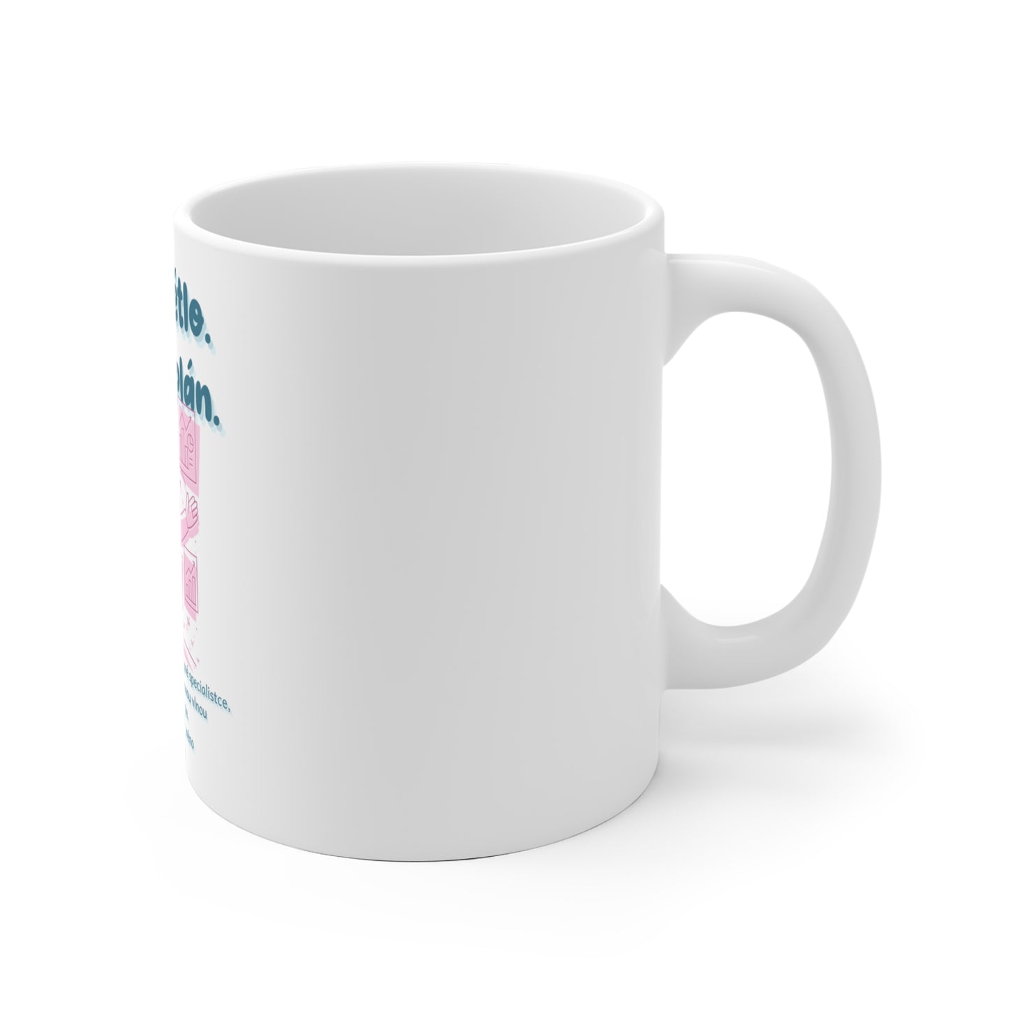 Hrneček pro marketingovou specialistku - Premiéra rána kreativní specialistky: Nové světlo. V hlavě plán.