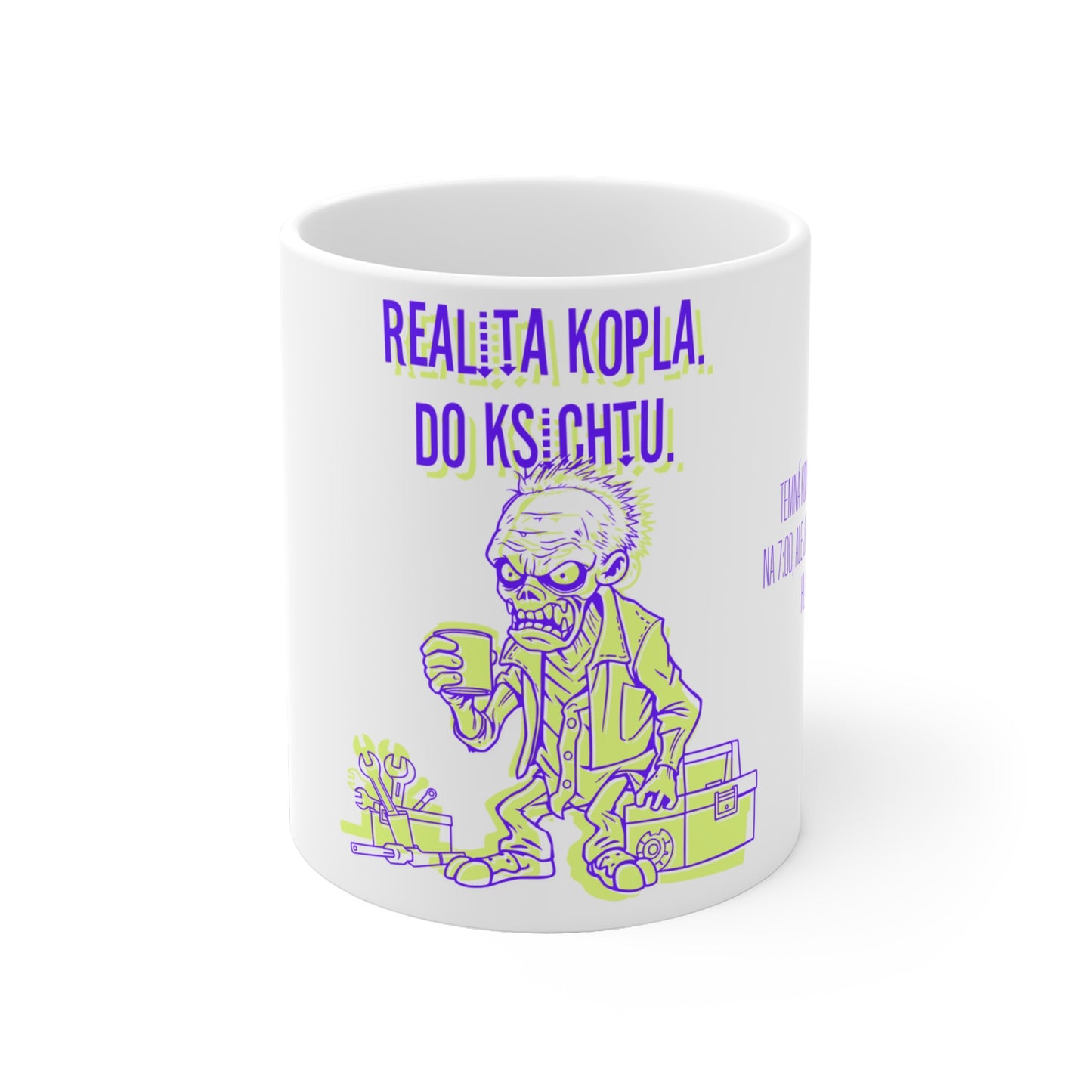 Hrnek pro mechanika - Mechanikovo tvrdý probuzení