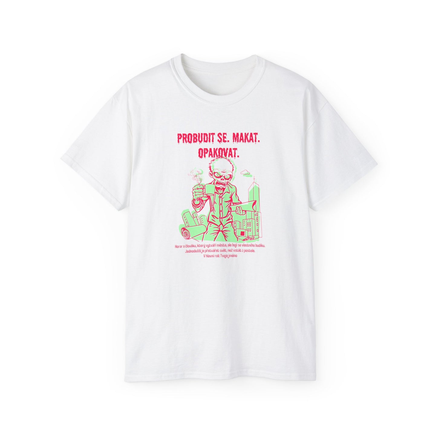 Tričko pro architekta - Probuď se. Tvoř. Zopakuj.