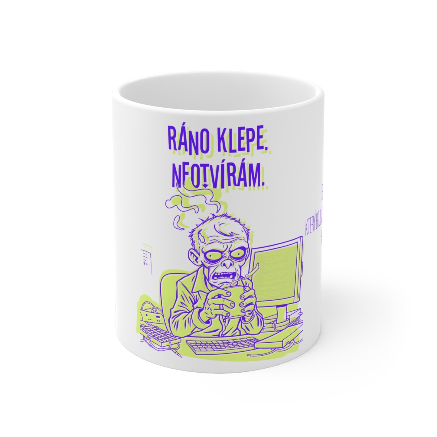 Hrnek pro ajťáka - Ajťákovo rozespalé probuzení
