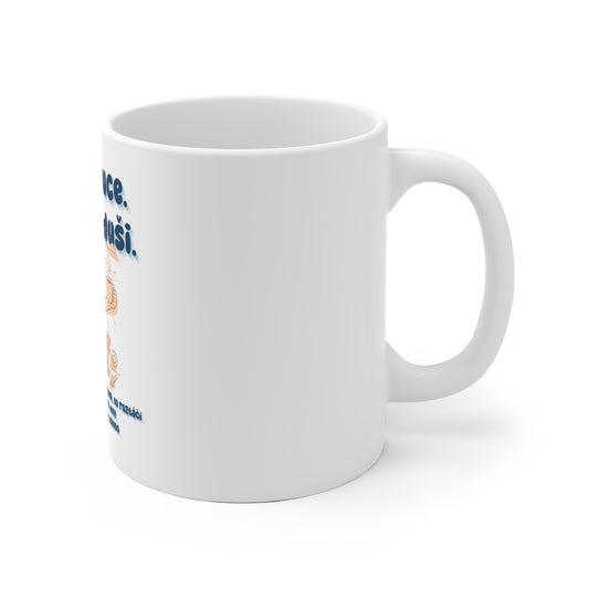 Hrnek pro automechanika - Svítání s mechanikem: Káva v ruce. Úsměv v duši.