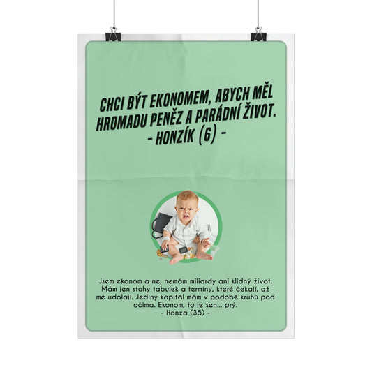 Plakát A3 pro ekonoma - Ekonomovo profesní rozčarování