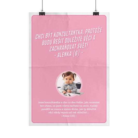 Plakát A3 pro konzultantku - Profesní rozčarování konzultantky