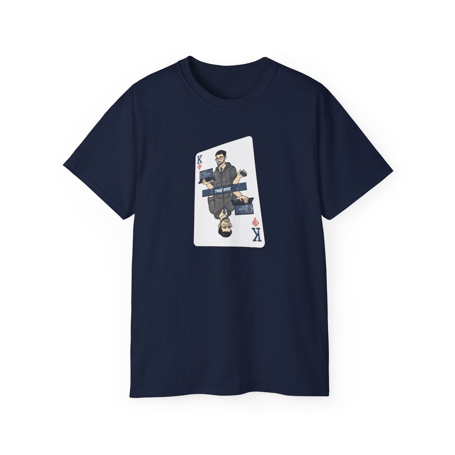 Tričko pro programátora - Král Kódu: Poker Edition