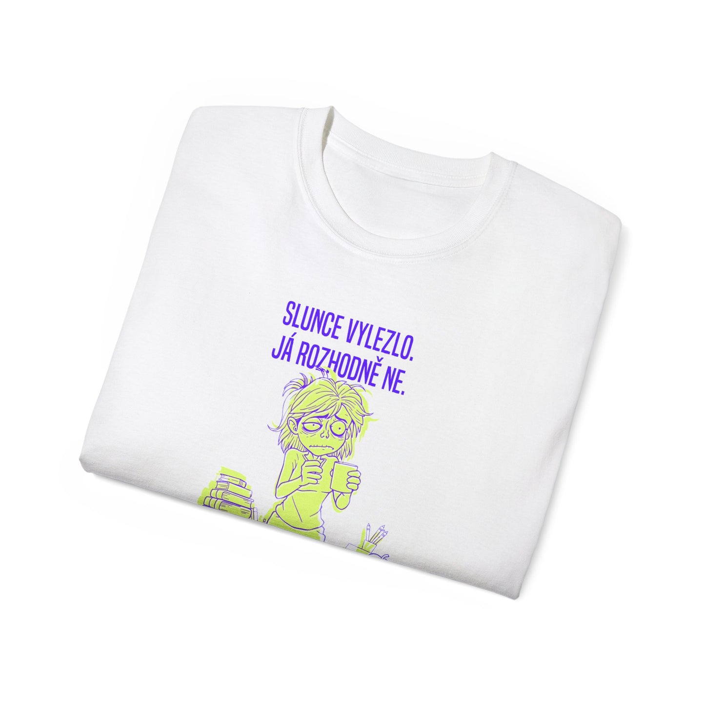 Tričko pro učitelku - Absurdní Ranní Boj Učitelky