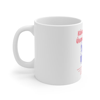 Hrneček pro programátorku - Premiéra programátorky, káva v ruce. Úsměv v duši.